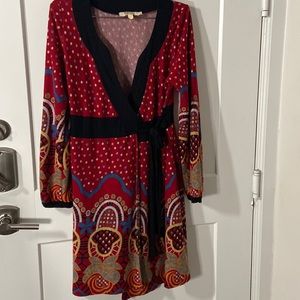 Aryeh lightweight sweater/fleece material wrap dress size large